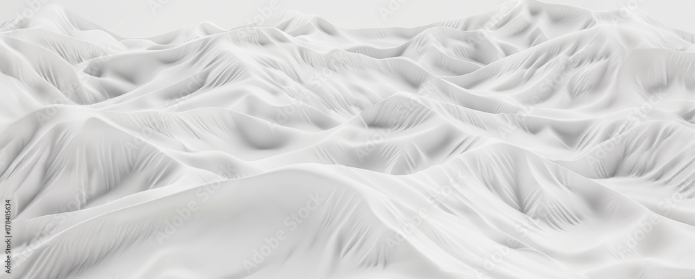 Obraz premium Abstract white mountain range