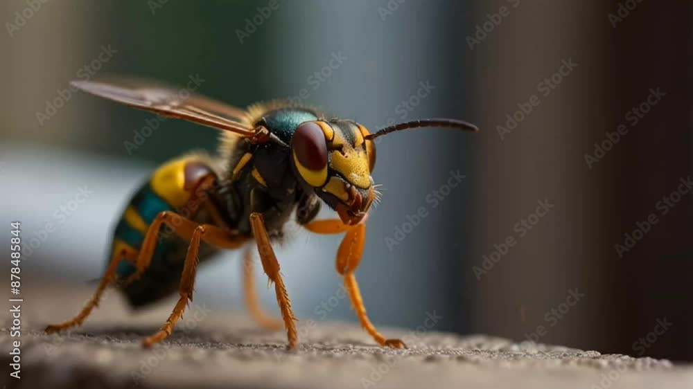 macro of a bee macro of a bee