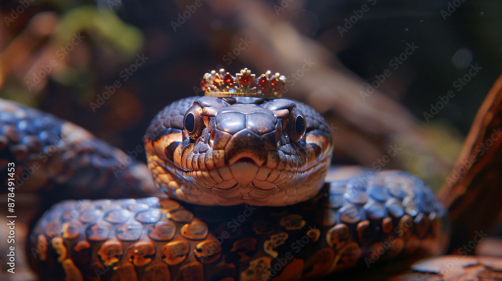 Fototapeta premium The snake in the crown