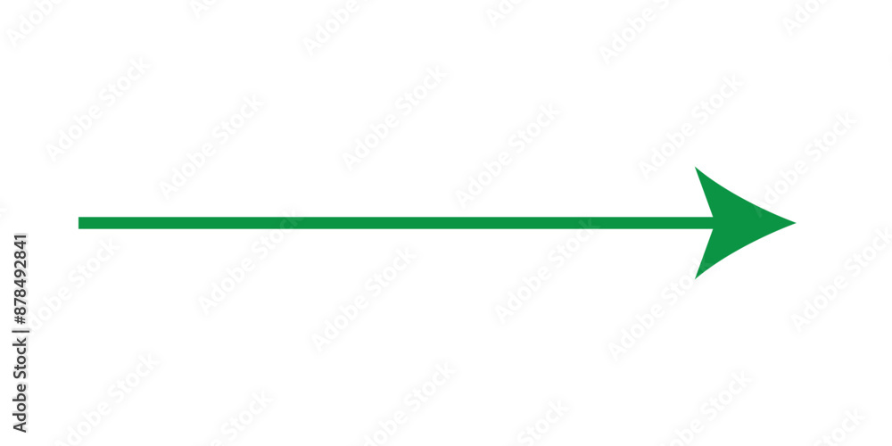 Green arrow to the right / vector, isolated Green arrow to the right / vector, isolated