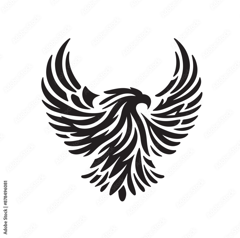 Fototapeta premium Eagle Silhouette vector illustration