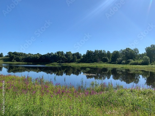 landscape with lake