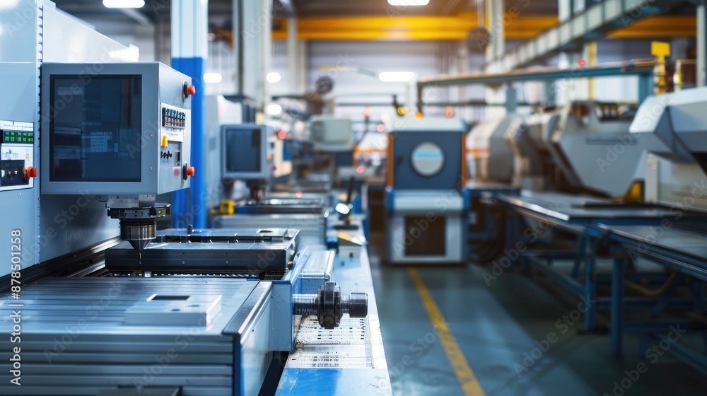 Advanced machinery in a modern production facility Advanced machinery in a modern production facility