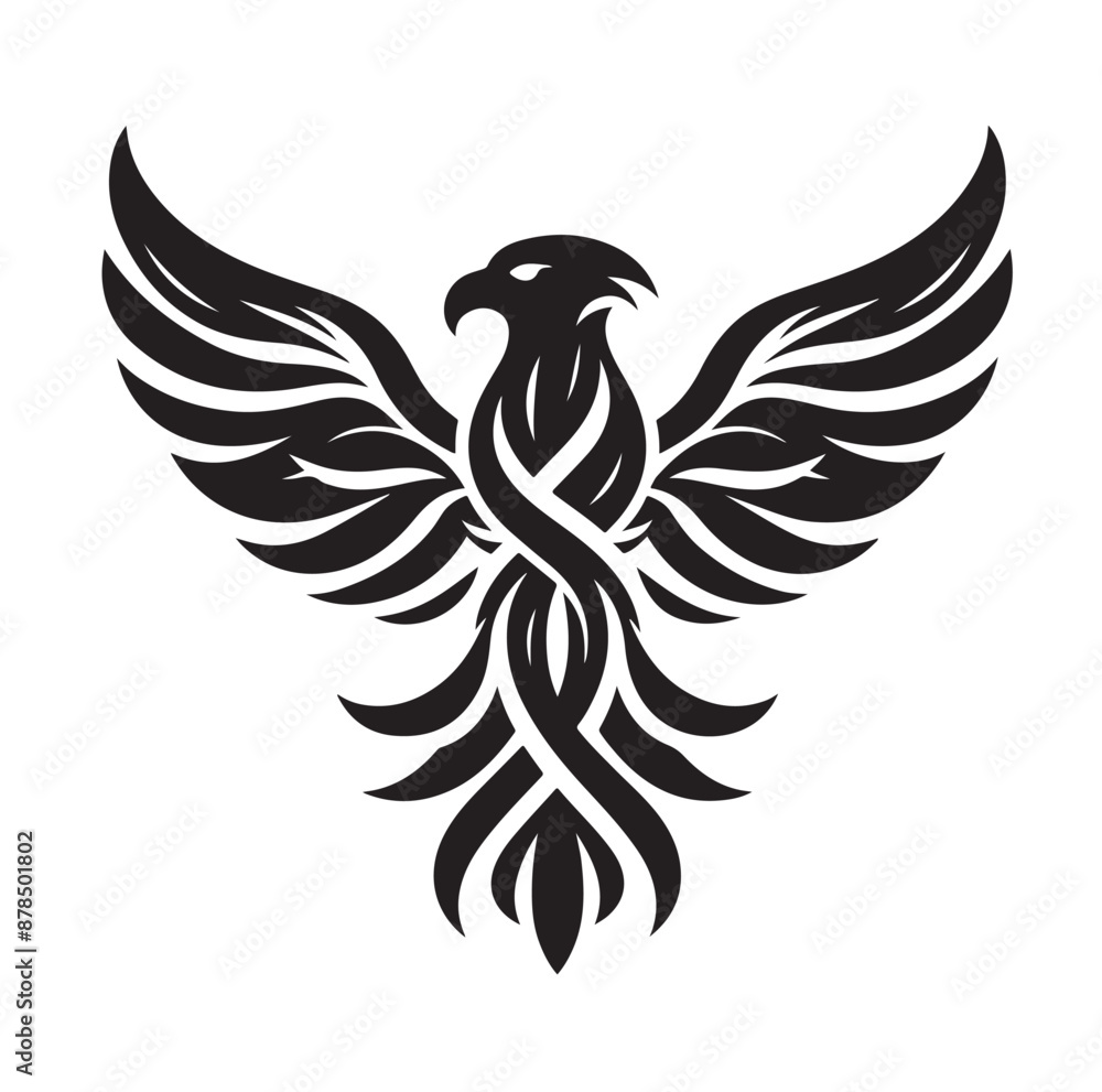 Obraz premium Eagle Silhouette vector illustration