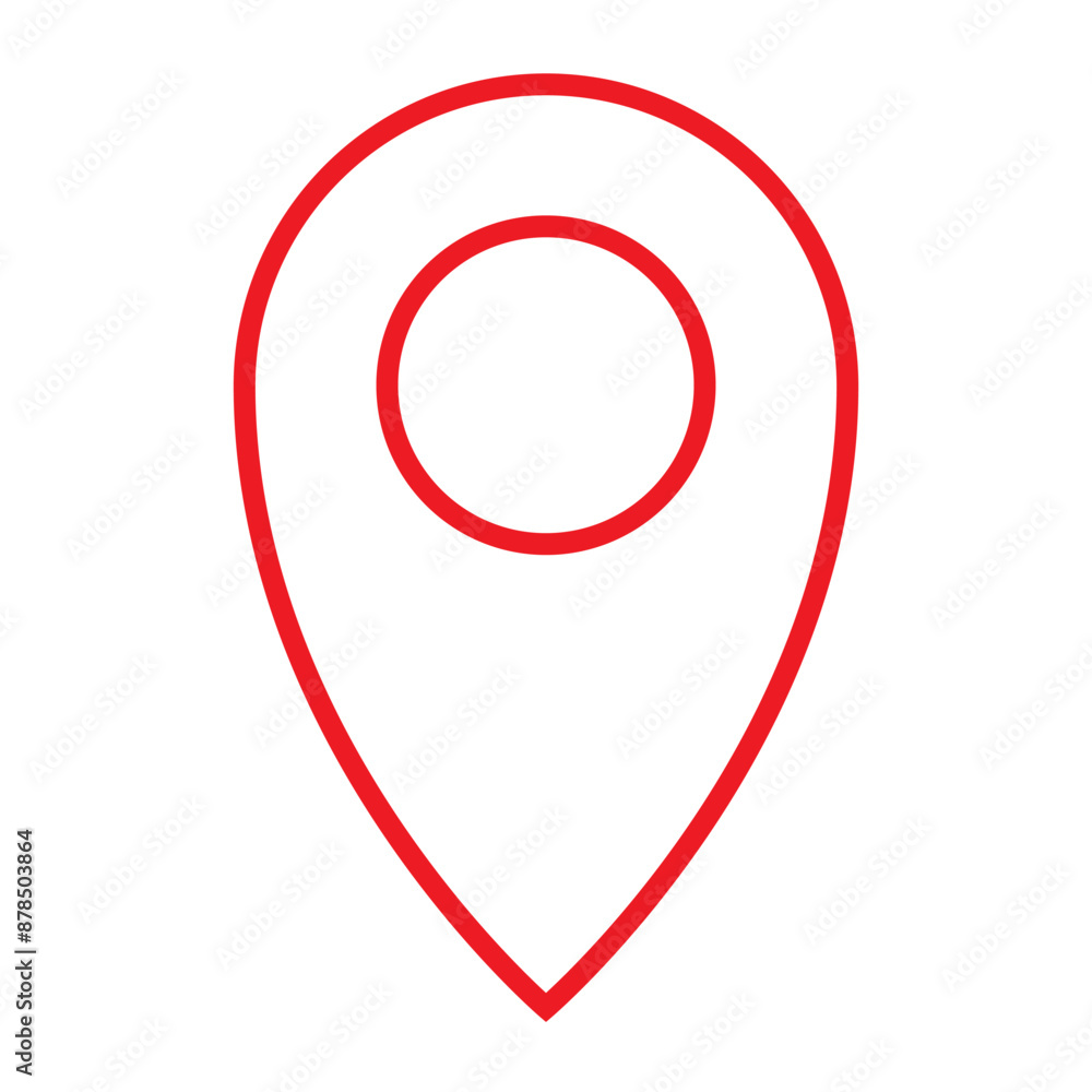 Vector location icons on a white background. Vector location icons on a white background.