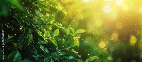 Nature-themed abstract background with copy space image.