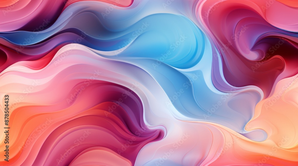 An abstract swirl of colorful waves background An abstract swirl of colorful waves background