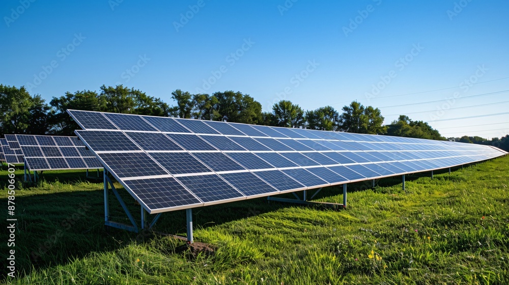 Efficient Solar Cell Panel in Solar Farm Utilizing Sunlight for Electricity Generation Efficient Solar Cell Panel in Solar Farm Utilizing Sunlight for Electricity Generation