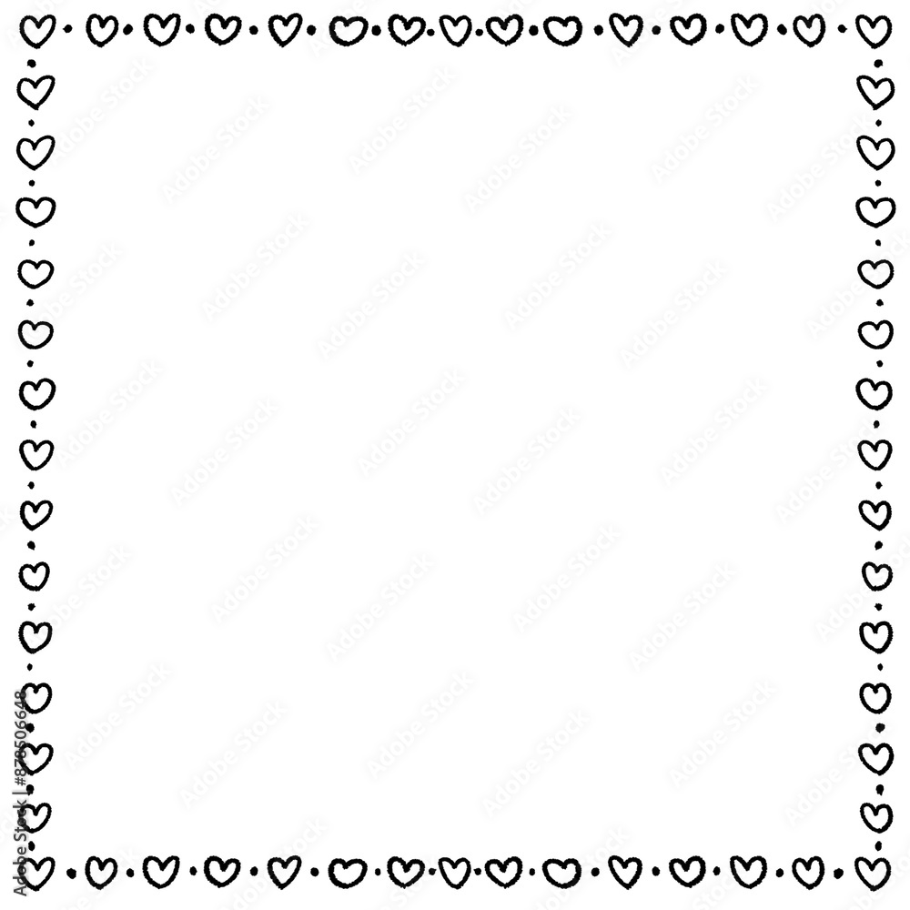 Fototapeta premium cute heart frame 