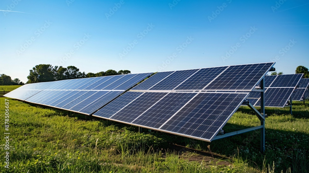Efficient Solar Cell Panel in Solar Farm Utilizing Sunlight for Electricity Generation Efficient Solar Cell Panel in Solar Farm Utilizing Sunlight for Electricity Generation