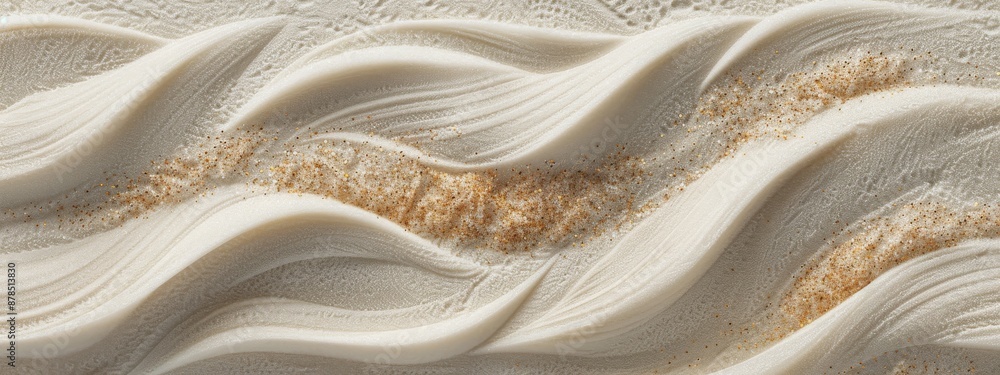 White Sand Texture with Wave Pattern and Insect Trails – Beach Scene White Sand Texture with Wave Pattern and Insect Trails – Beach Scene