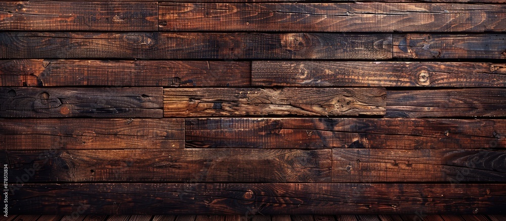 Wood textured background with brown planks for a hardwood flooring company, carpenter's shop, or timber and fence business, suitable for designs with copy space image.
