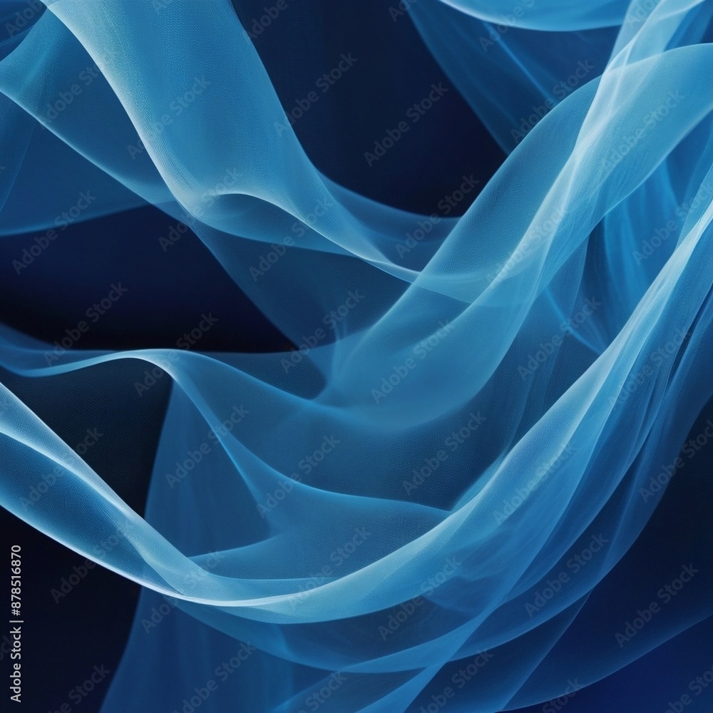 elegant blue fabric waves with sheer veil texture. this elegant abstract background showcases blue fabric waves intertwined with a sheer veil texture elegant blue fabric waves with sheer veil texture. this elegant abstract background showcases blue fabric waves intertwined with a sheer veil texture