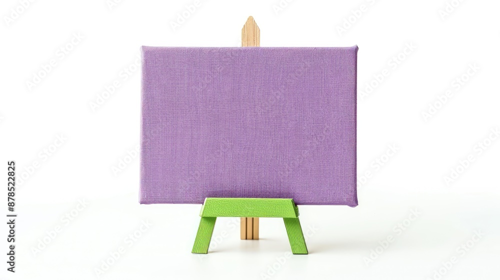 easel with blank canvas easel with blank canvas
