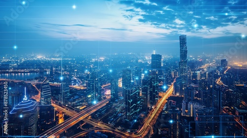 futuristic cityscape