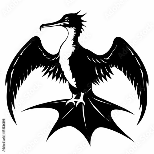 Frigatebird silhouette black