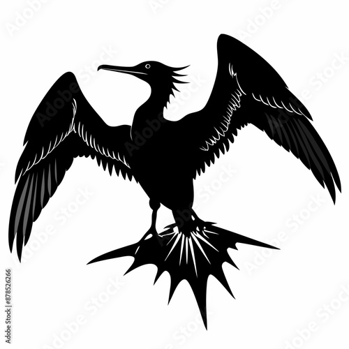 Frigatebird silhouette black