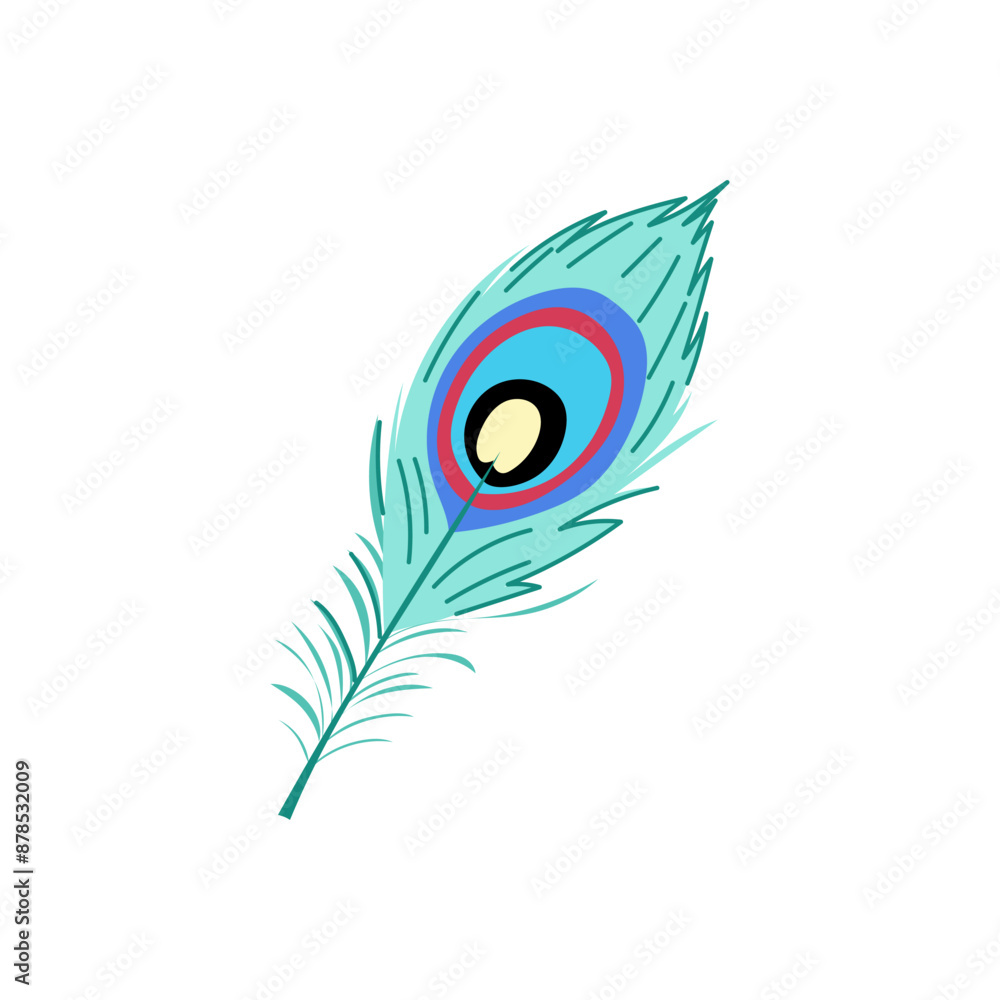hand peacock feather cartoon. bird drawing, watercolor goose, pastel angel hand peacock feather sign. isolated symbol vector illustration hand peacock feather cartoon. bird drawing, watercolor goose, pastel angel hand peacock feather sign. isolated symbol vector illustration