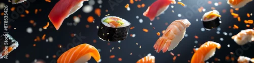Obraz  z motywem Close up photo of sushi