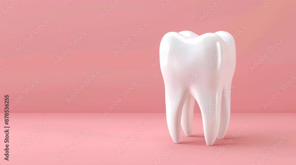 A single, healthy tooth isolated on a blue background. A single, healthy tooth isolated on a blue background.