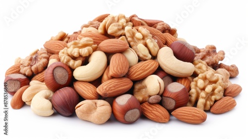 Wallpaper Mural Nut mix on a white background Torontodigital.ca