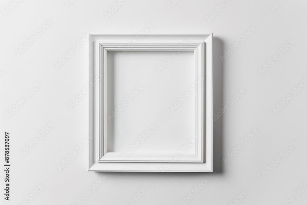 White vertical photo frame mockup with soft shadow on white background White vertical photo frame mockup with soft shadow on white background