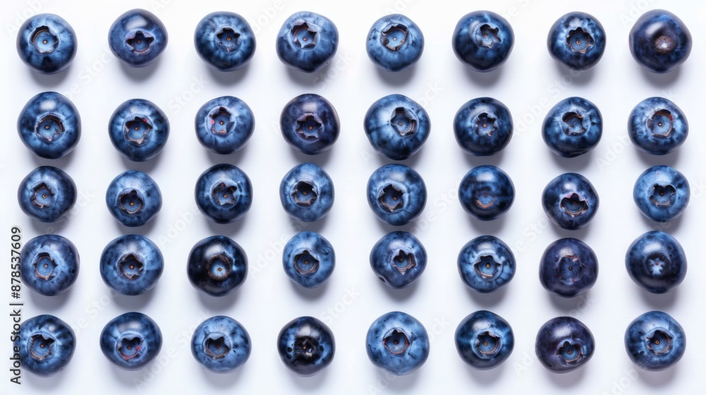 Blueberries on a white background Blueberries on a white background