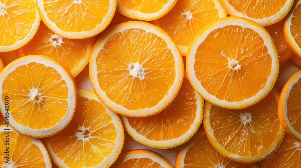 Orange fruit slices citrus arrangement full Orange fruit slices citrus arrangement full