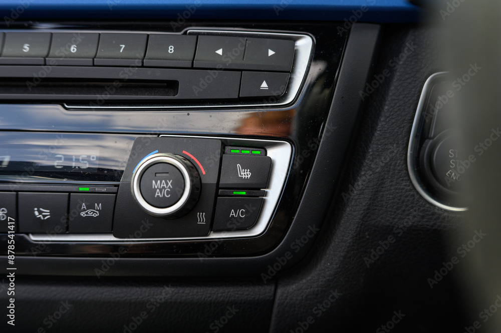 Heated Seat Control Button in Car Interior Heated Seat Control Button in Car Interior