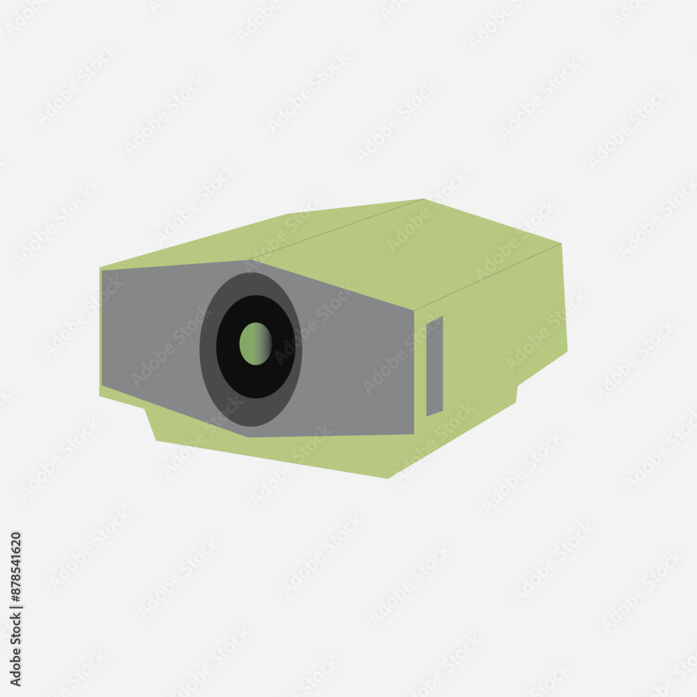 video projector on white background video projector on white background
