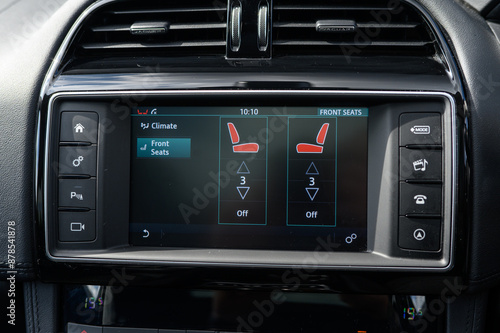 Konstfotografi Luxury Car Heated Seats Control Panel
