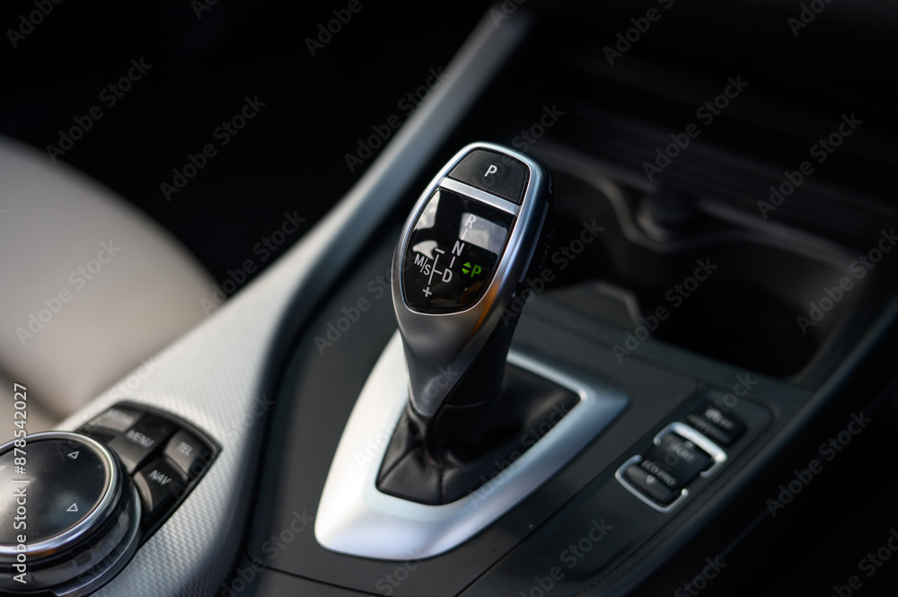 Automatic Gear Stick Close-Up Automatic Gear Stick Close-Up