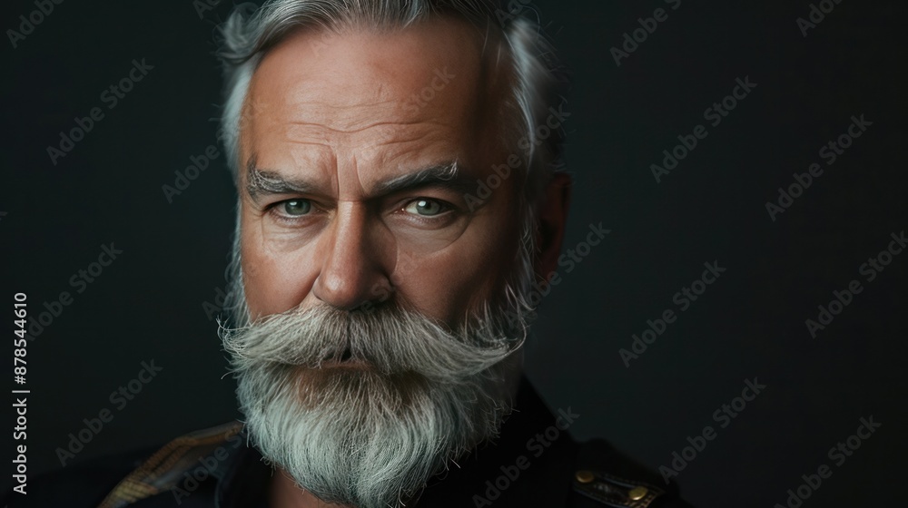 Portrait of a handsome mature man with a beard Portrait of a handsome mature man with a beard