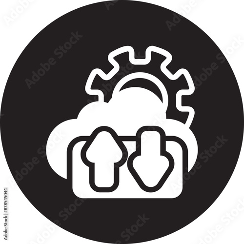 Cloud Management glyph icon