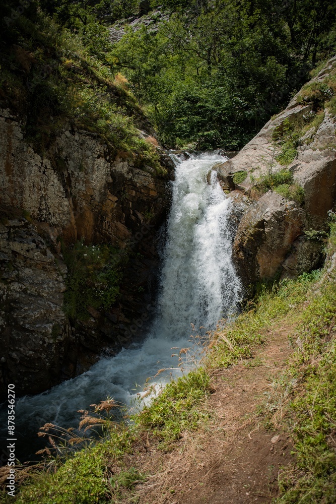 waterfall in the forest waterfall in the forest