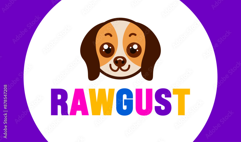 Rawgust is observed every year in August. Holiday concept. Template for background, banner, card, poster, placard, design template with unique shapes with standard color. Rawgust is observed every year in August. Holiday concept. Template for background, banner, card, poster, placard, design template with unique shapes with standard color.