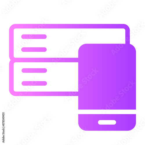 smartphone gradient icon