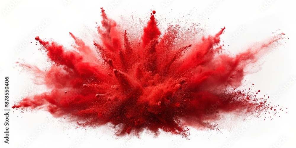 Red Powder Explosion on White Background, abstract, color, burst, splash, red powder, explosion, white background, background, texture, art Red Powder Explosion on White Background, abstract, color, burst, splash, red powder, explosion, white background, background, texture, art