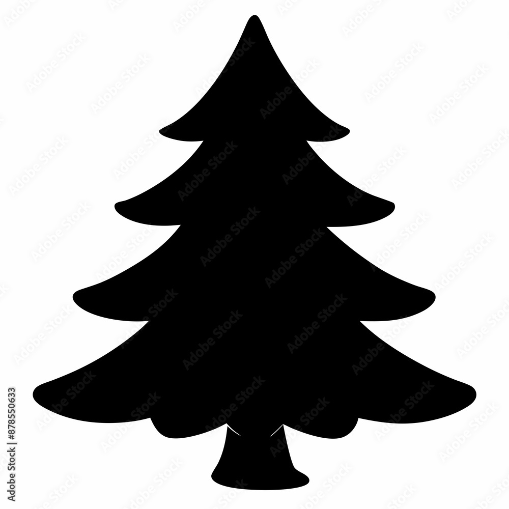 christmas tree vector illustration, green christmas tree isolated on white, tree vector art, christmas vector Line art christmas tree vector illustration, green christmas tree isolated on white, tree vector art, christmas vector Line art