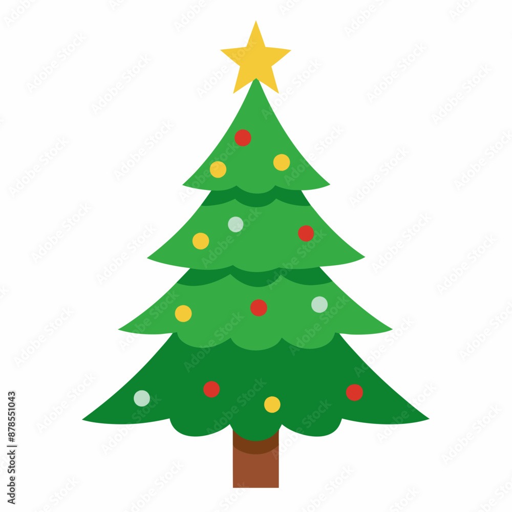 christmas tree vector illustration, green christmas tree isolated on white, tree vector art, christmas vector Line art christmas tree vector illustration, green christmas tree isolated on white, tree vector art, christmas vector Line art