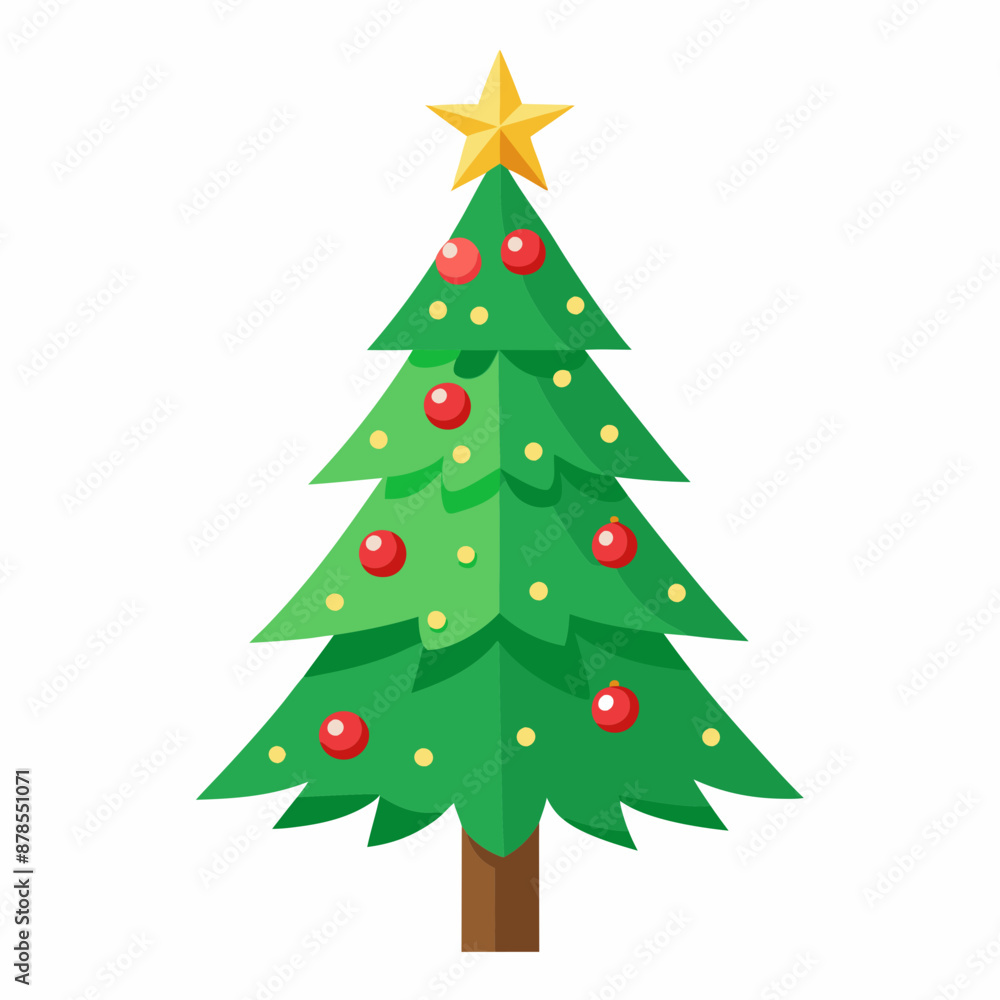 christmas tree vector illustration, green christmas tree isolated on white, tree vector art, christmas vector Line art christmas tree vector illustration, green christmas tree isolated on white, tree vector art, christmas vector Line art