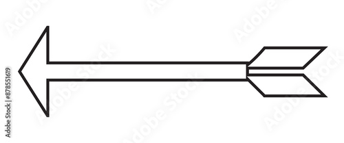 Long arrow icon. Arrow. vector icon symbol.