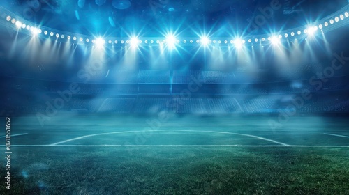 Wallpaper Mural Sports background featuring a stadium with bright lights Torontodigital.ca