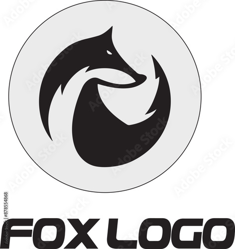 fox logo icon template design