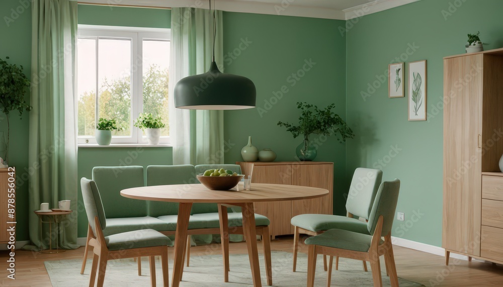 green living room with a windows green living room with a windows