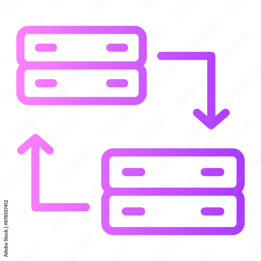 Data Transaction gradient icon Data Transaction gradient icon