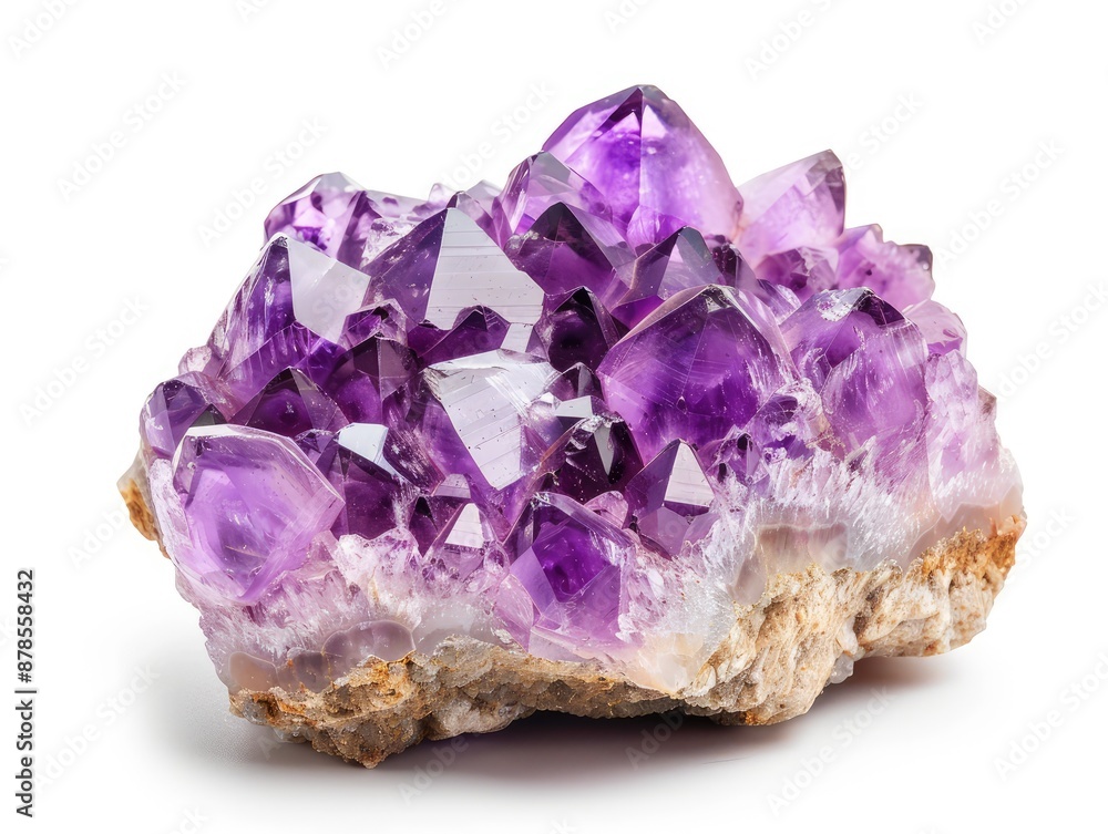 amethyst isolated on white background amethyst isolated on white background