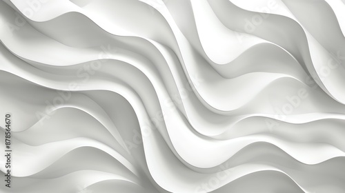 A white background featuring flowing wavy lines in soft shades. 