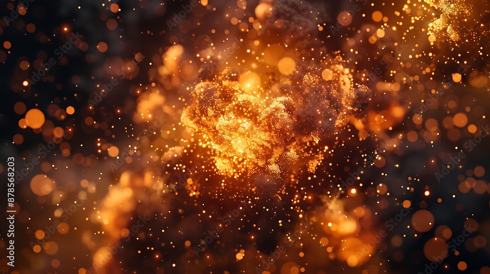 Fiery Abstract Background Fiery Abstract Background