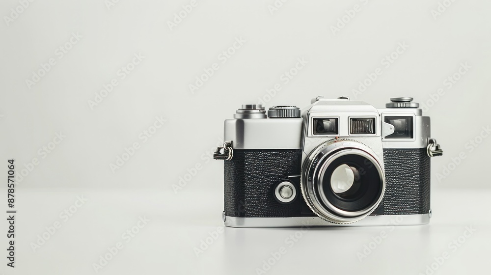 Retro camera on white background Retro camera on white background